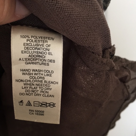 DKNY brown lace top size S (fits like a M) - Picture 4 of 11